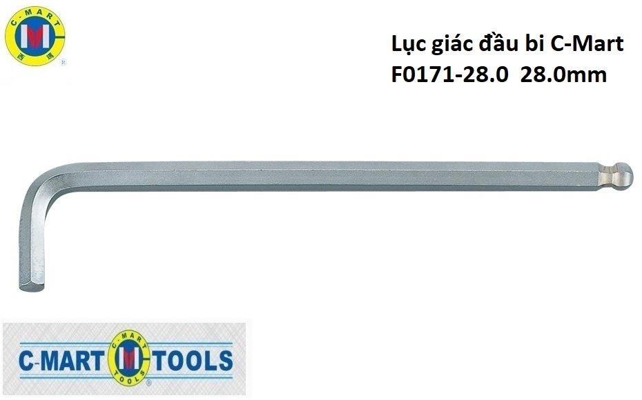 Hình ảnh 2 của mặt hàng Lục giác đầu bi C-Mart F0171-28.0 28.0mm