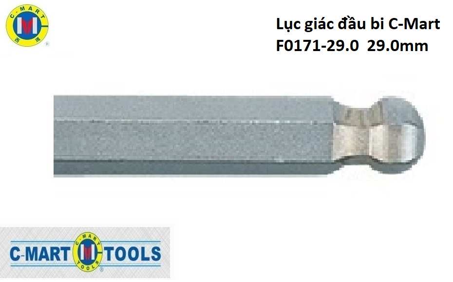 Hình ảnh 2 của mặt hàng Lục giác đầu bi C-Mart F0171-29.0 29.0mm