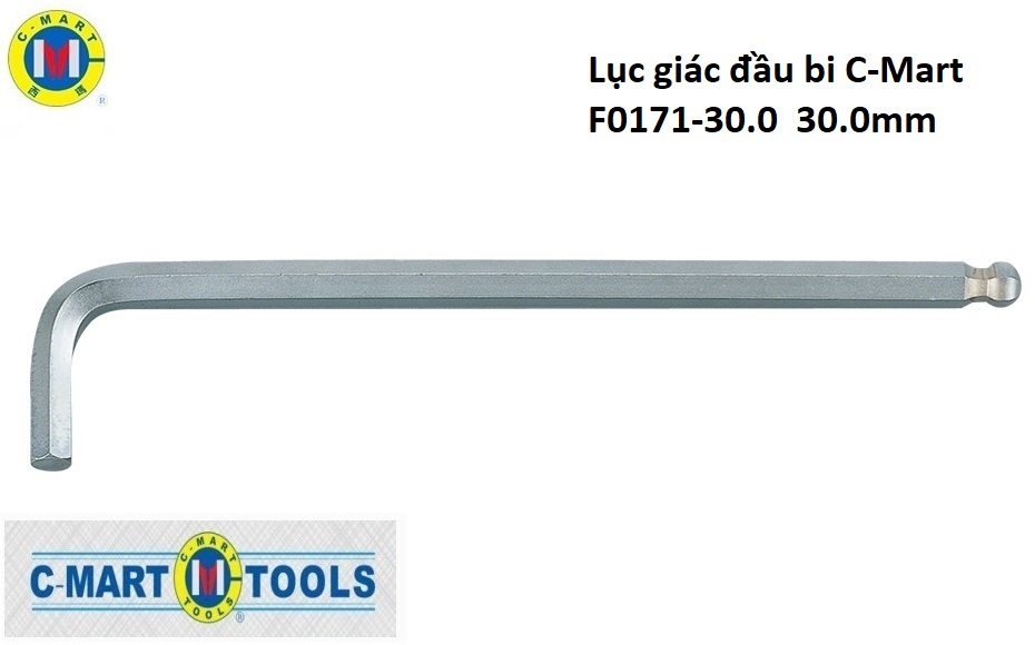 Hình ảnh 3 của mặt hàng Lục giác đầu bi C-Mart F0171-30.0 30.0mm