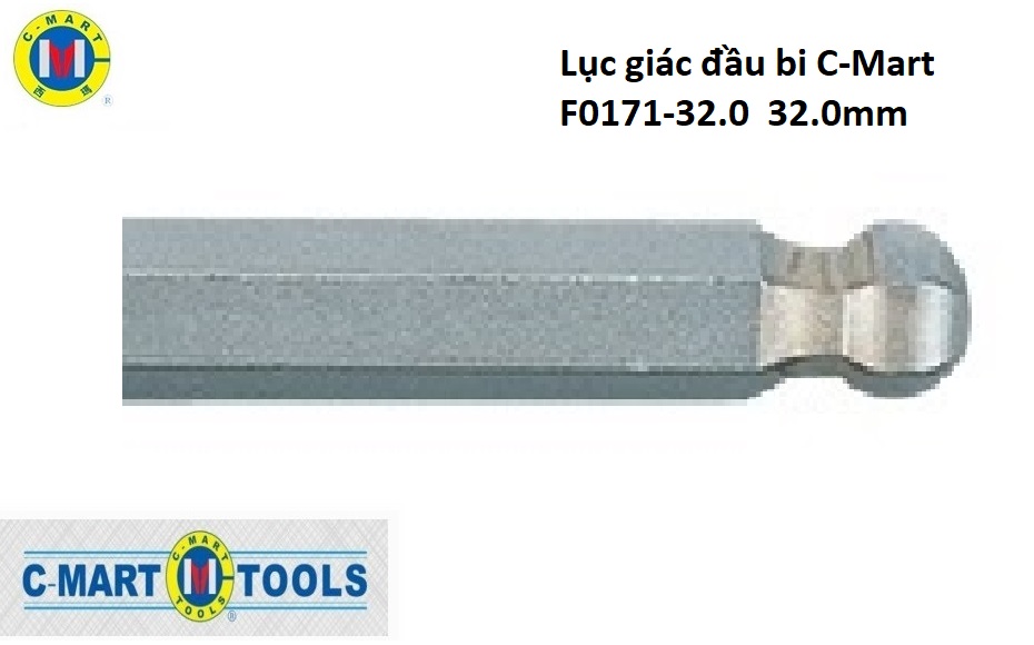 Hình ảnh 1 của mặt hàng Lục giác đầu bi C-Mart F0171-32.0 32.0mm