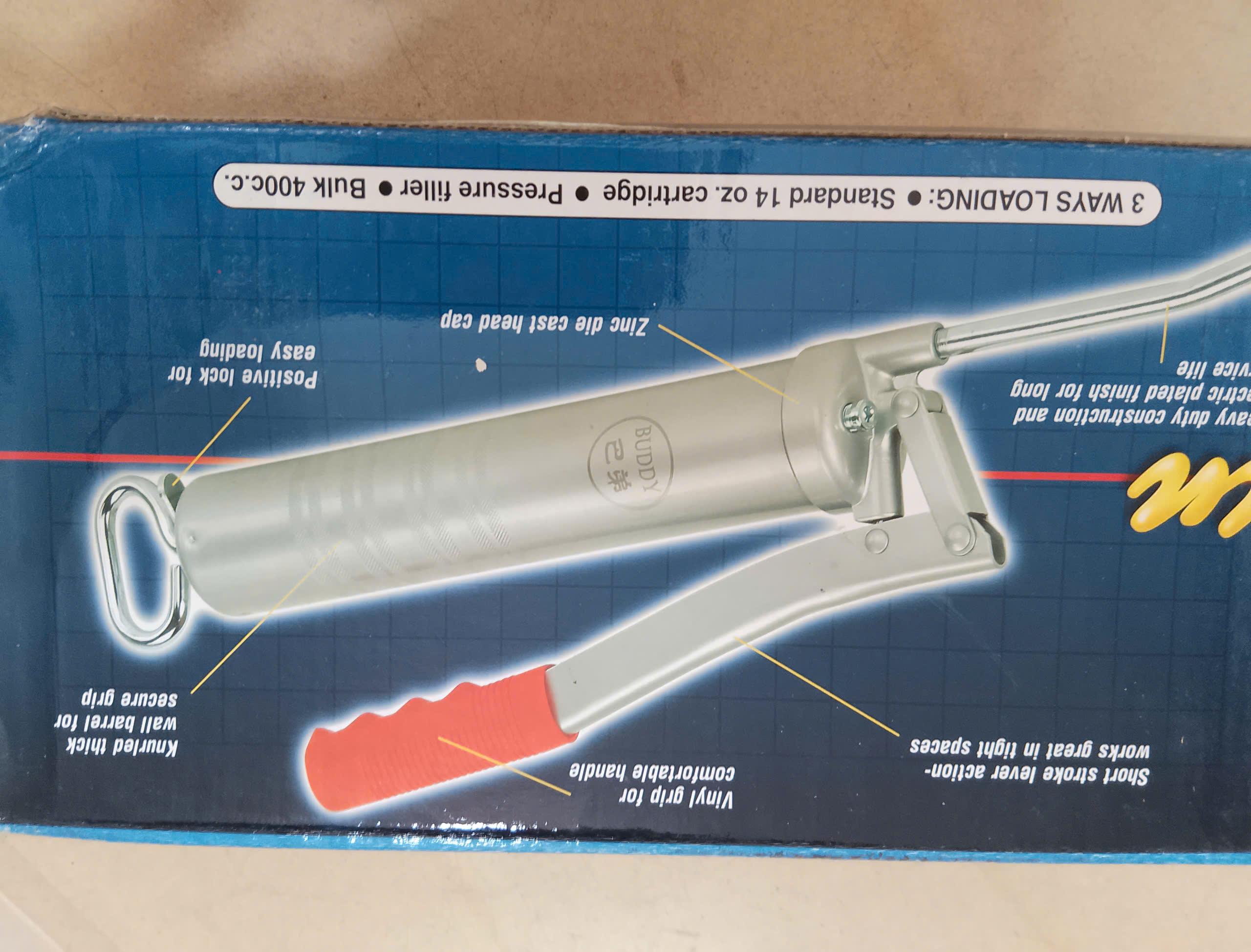 Hình ảnh 7 của mặt hàng Súng bơm mỡ 400cc Buddy