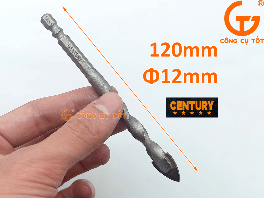 Hình ảnh 11 của mặt hàng Mũi khoan đa năng 2 cạnh 12mm Century