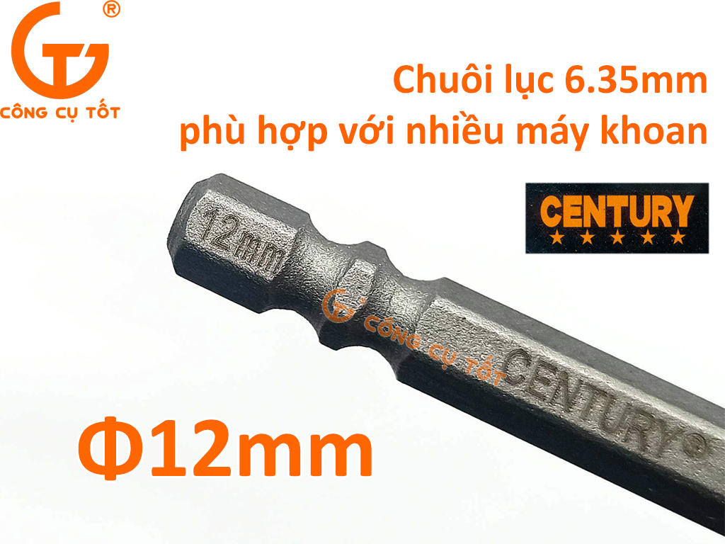 Hình ảnh 7 của mặt hàng Mũi khoan đa năng 2 cạnh 12mm Century