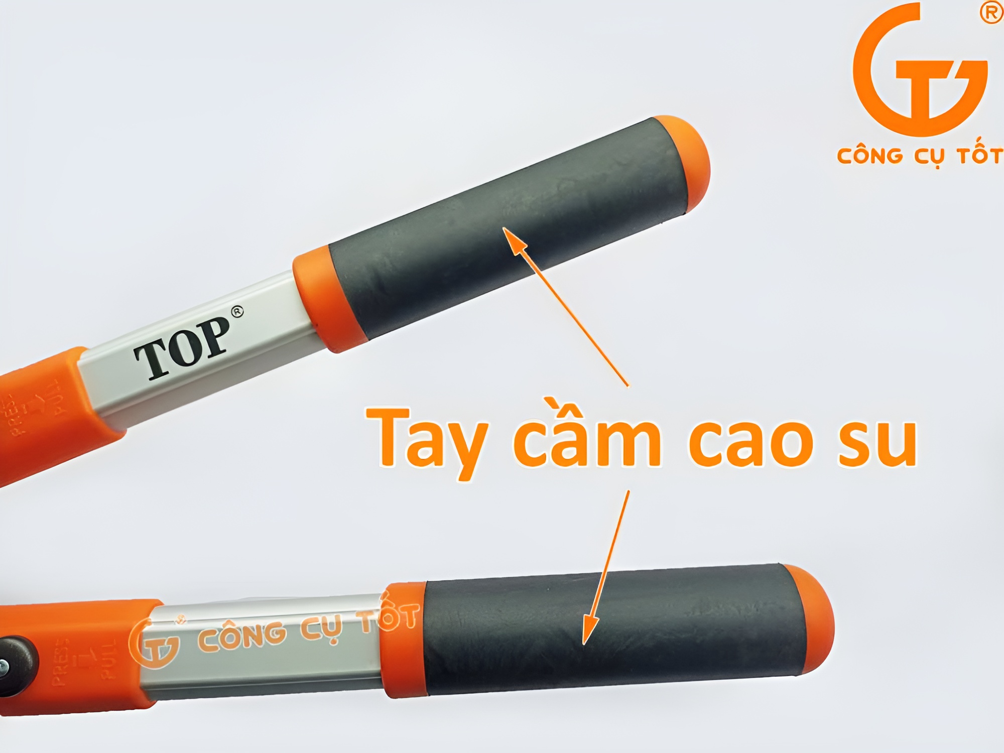 Hình ảnh 18 của mặt hàng Kéo cắt cỏ cao cấp cán cam đen TOP