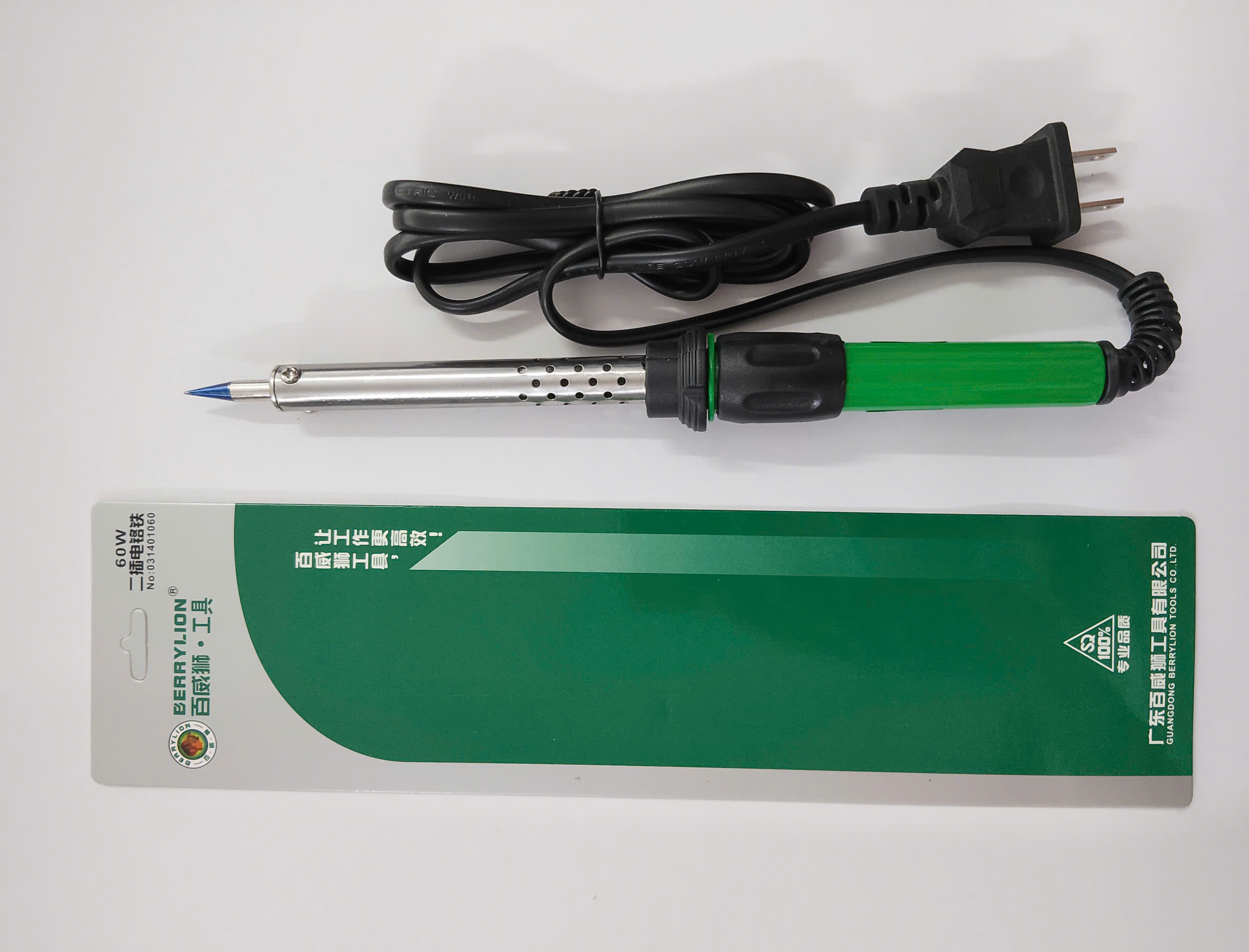 Hình ảnh 12 của mặt hàng Mỏ hàn nhọn cán nhựa xanh Berrylion 60W