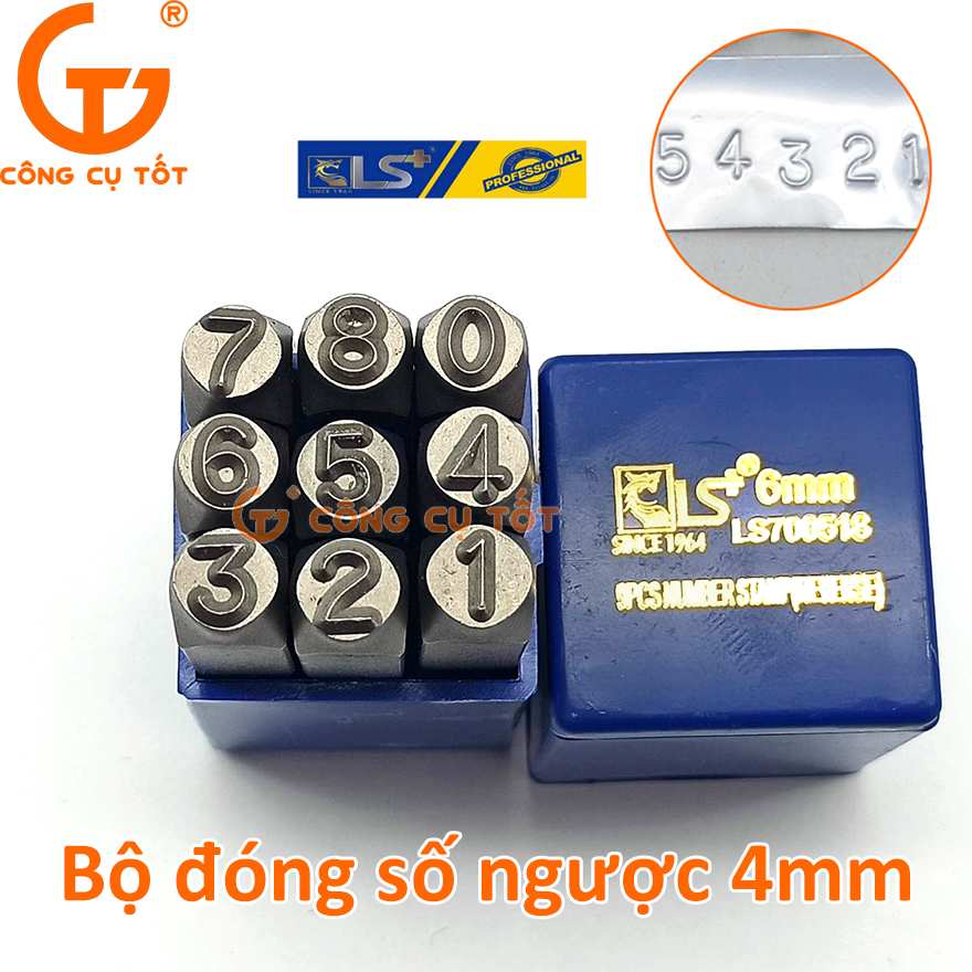 Hình ảnh 1 của mặt hàng Đóng Số Bộ 9pcs Ngược 4mm LS - hộp xanh