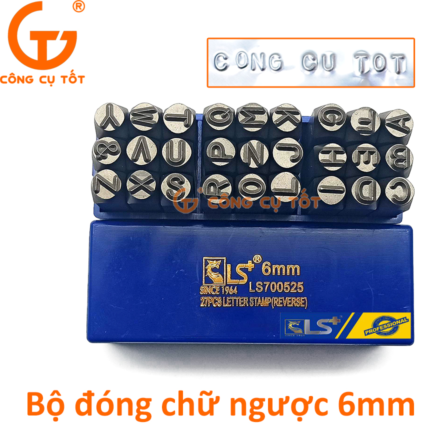 Hình ảnh 5 của mặt hàng Đóng Chữ Bộ 27pcs Ngược 6mm LS - hộp xanh