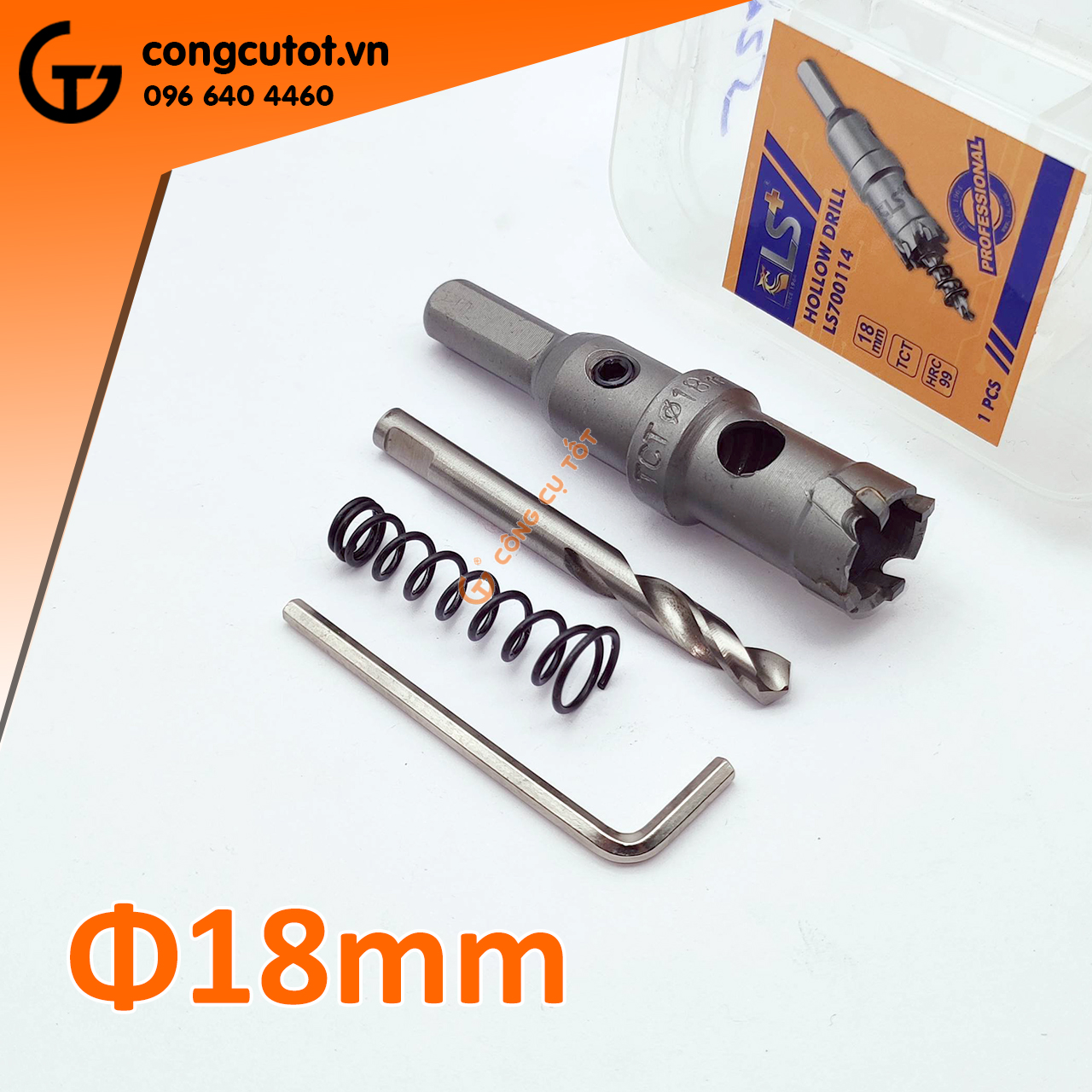 Hình ảnh 3 của mặt hàng Mũi Khoét Hợp Kim Ø18mm