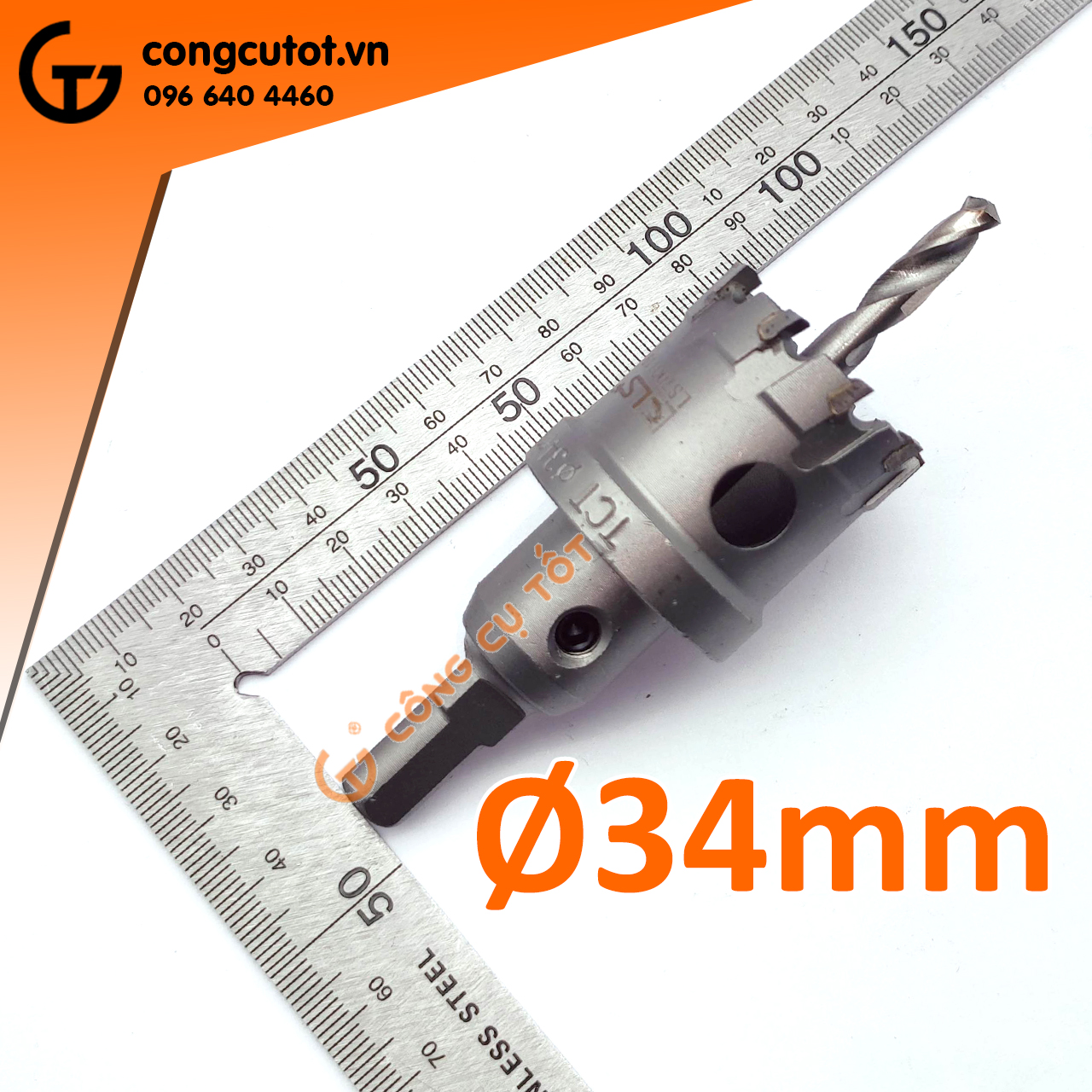 Hình ảnh 2 của mặt hàng Mũi Khoét Hợp Kim  Ø34mm