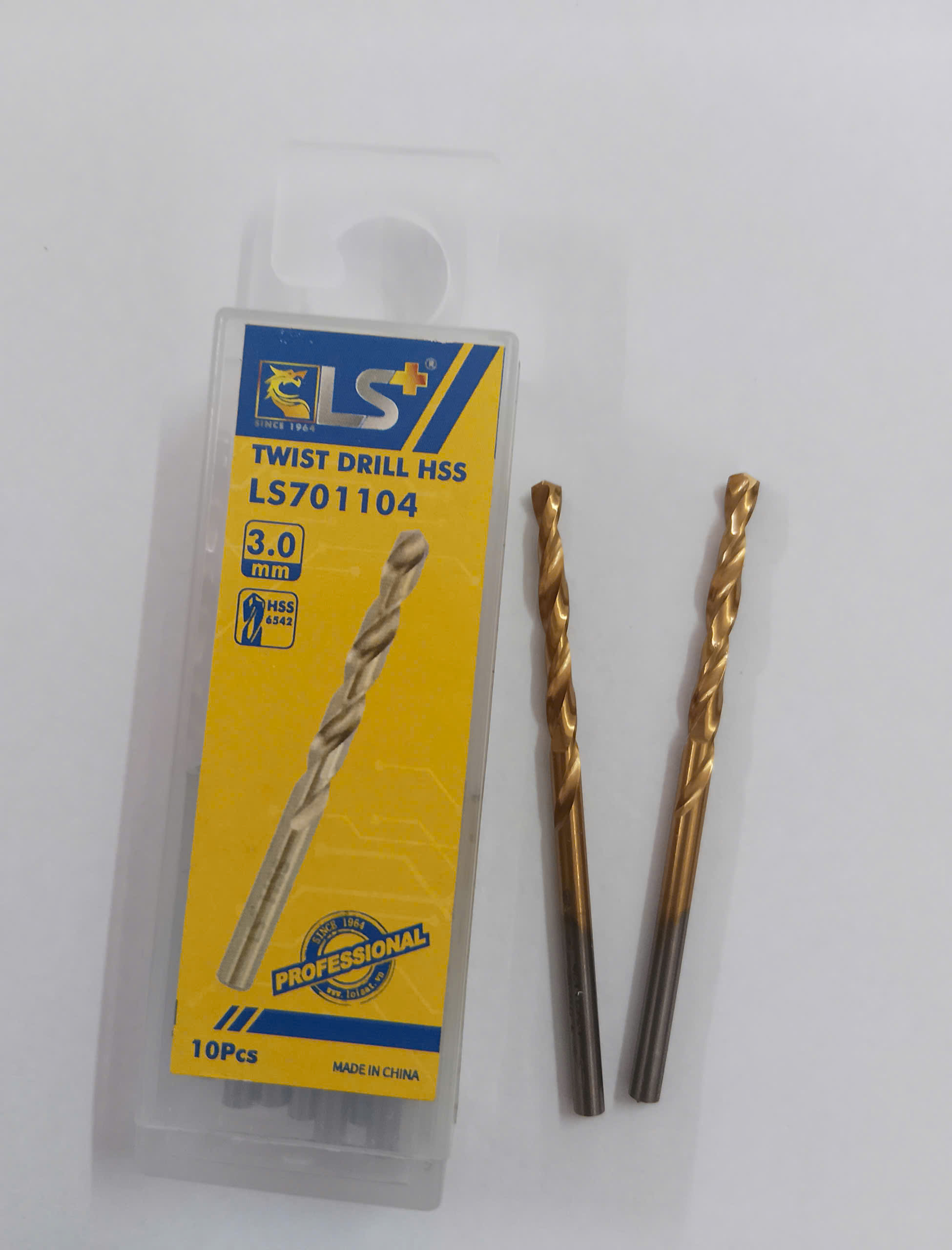 Hình ảnh 11 của mặt hàng Mũi khoan inox vàng 3mm LS+