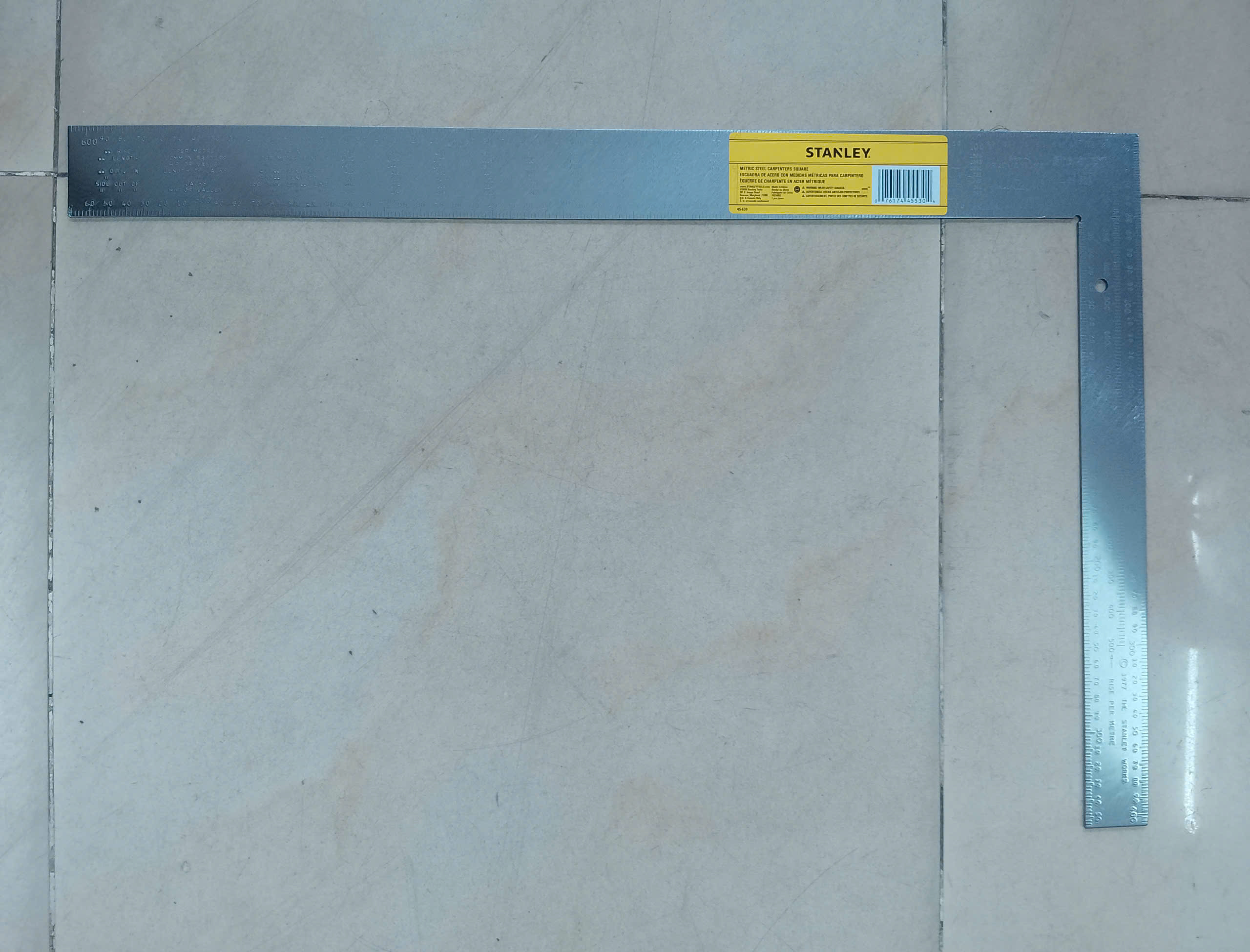 Hình ảnh 7 của mặt hàng Thước kẻ eke 60x40cm Stanley 45-530