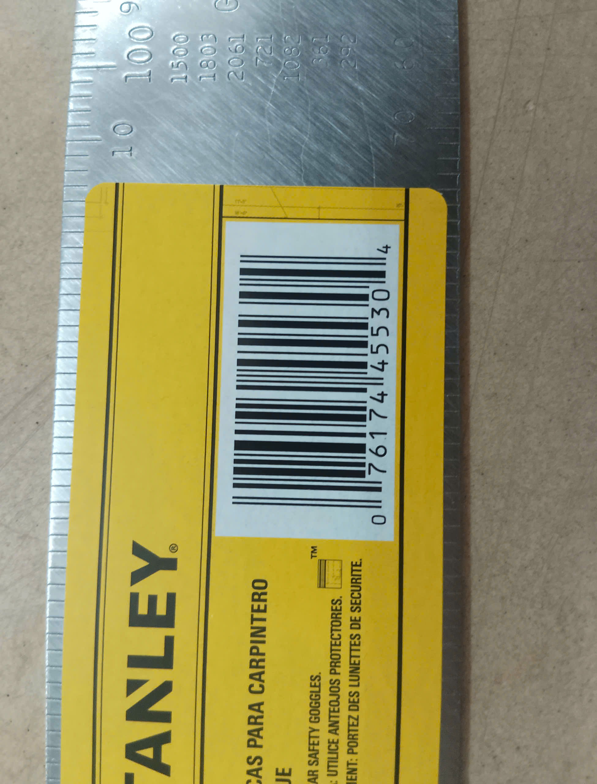 Hình ảnh 9 của mặt hàng Thước kẻ eke 60x40cm Stanley 45-530