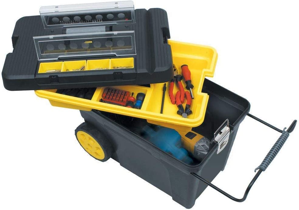 Hình ảnh 2 của mặt hàng Hộp dụng cụ (nhựa) có bánh xe 61x42x38cm Stanley 1- 92-904