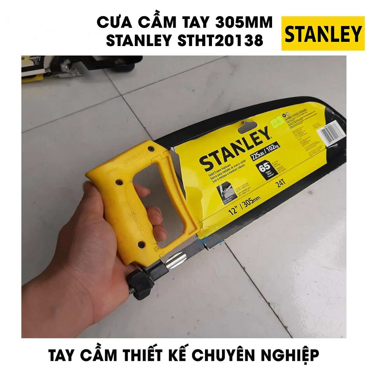 Hình ảnh 4 của mặt hàng Cưa cầm tay 12"(305mm) tay bọc nhựa Stanley STHT20138