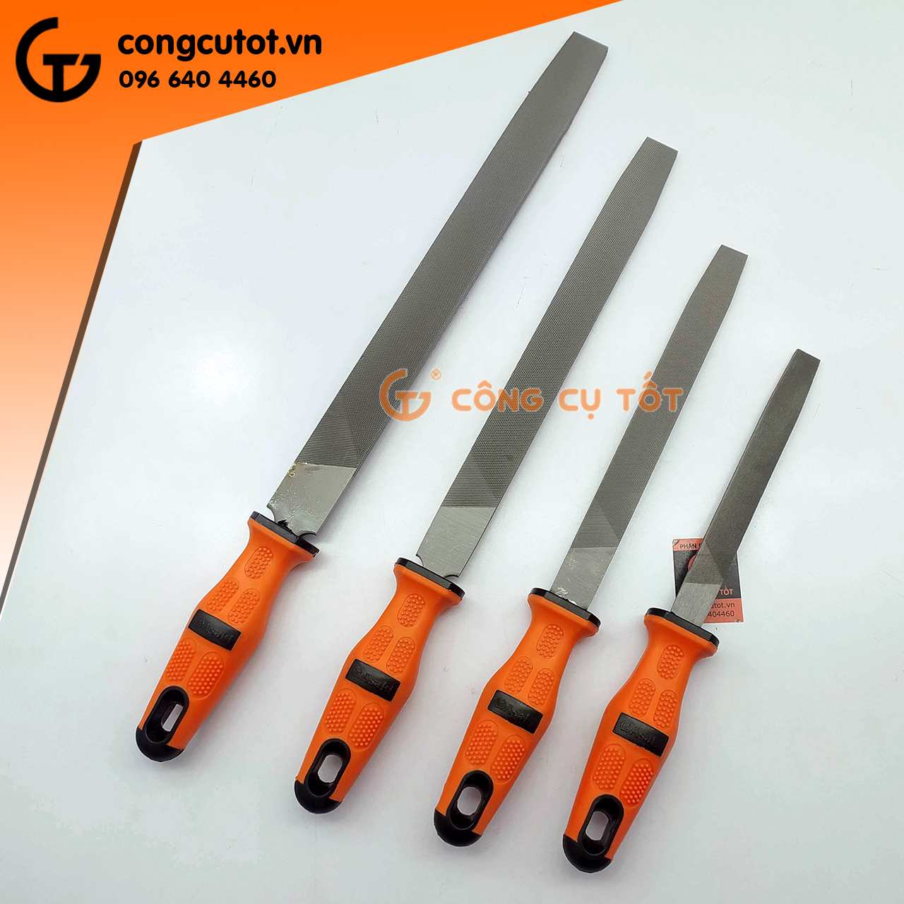 Hình ảnh 6 của mặt hàng Giũa dẹp (cán bọc nhựa dẻo) 6"/150mm