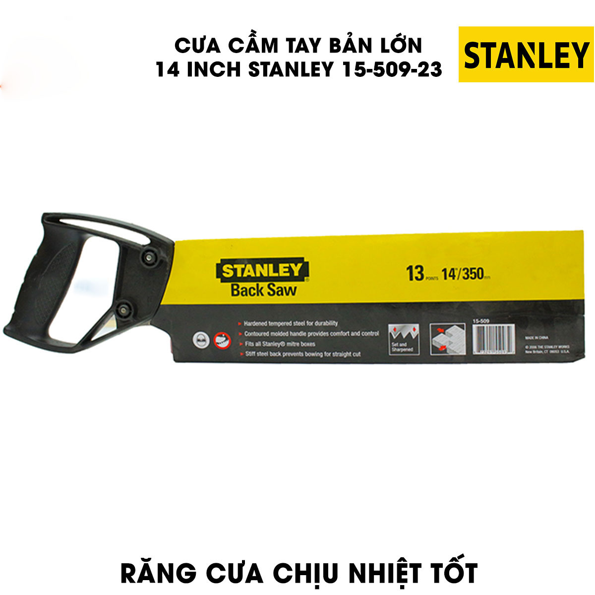 Hình ảnh 7 của mặt hàng Cưa cầm tay lá bản lớn 14"/355mm Stanley 15-509-23