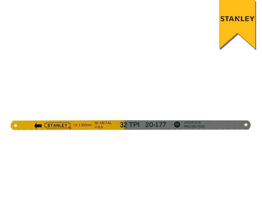 Hình ảnh 6 của mặt hàng Lưỡi cưa thẳng BI-METAL 12"-300mm 24T (Hộp 100 lưỡi) Stanley 20-176