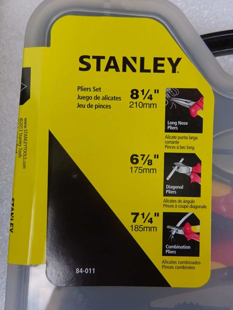 Hình ảnh 7 của mặt hàng Kềm bộ 3 cái VDE Stanley 84-011