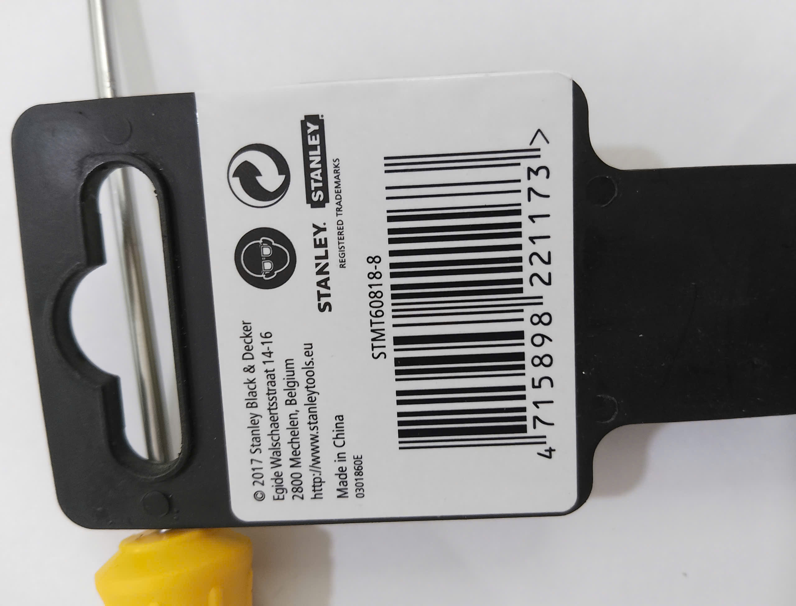 Hình ảnh 11 của mặt hàng Tua vít dẹp 3MMX100MM Stanley STMT60818-8