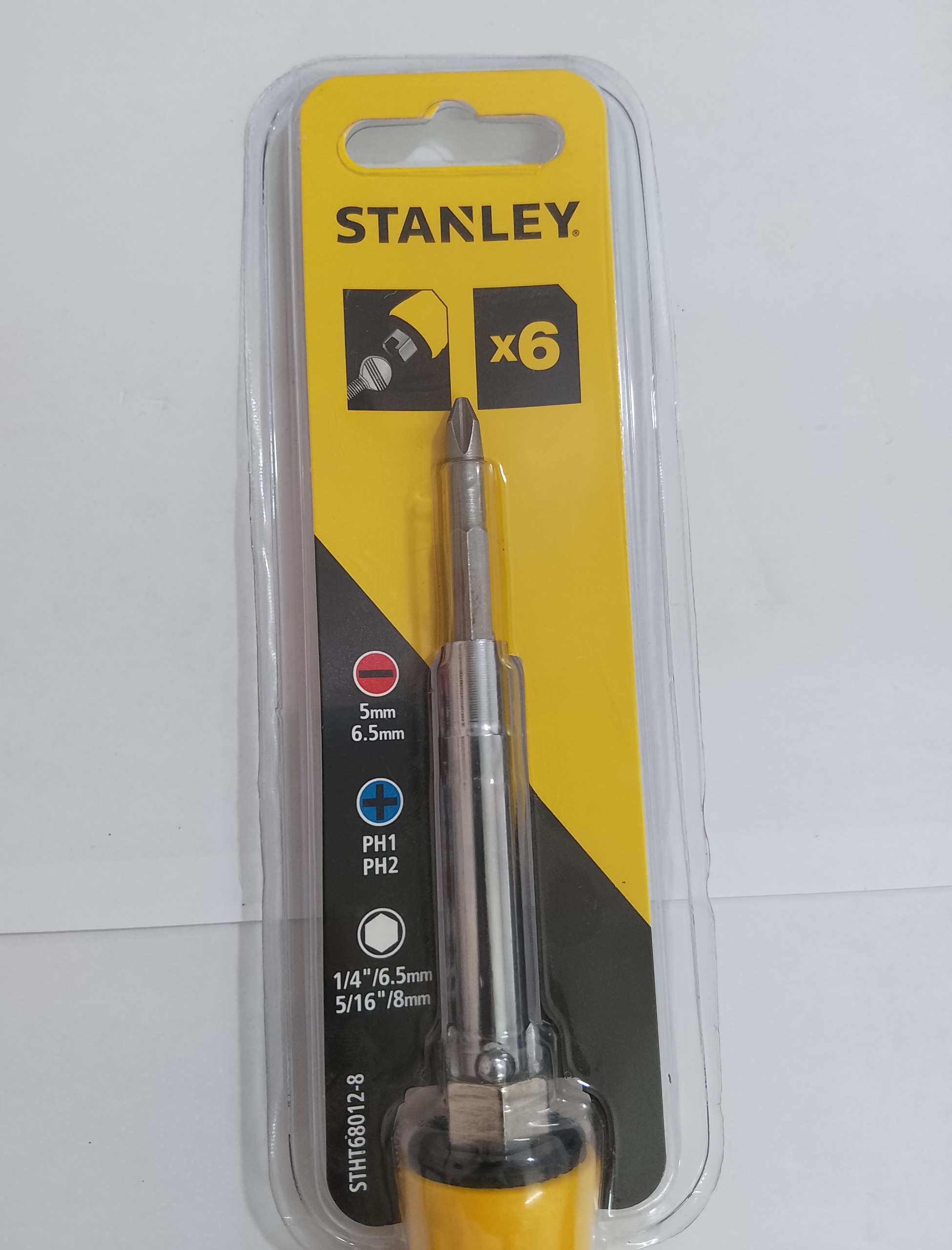 Hình ảnh 12 của mặt hàng Tua vít 6 đầu Stanley STHT68012-8