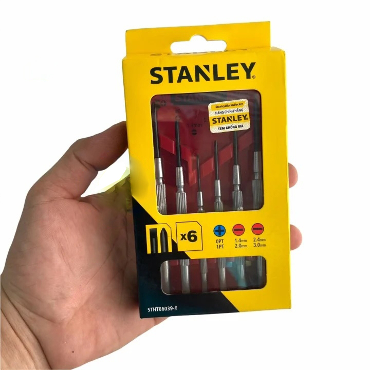 Hình ảnh 1 của mặt hàng Tua vít bộ cán sắt, 6pc Stanley STHT66039-8