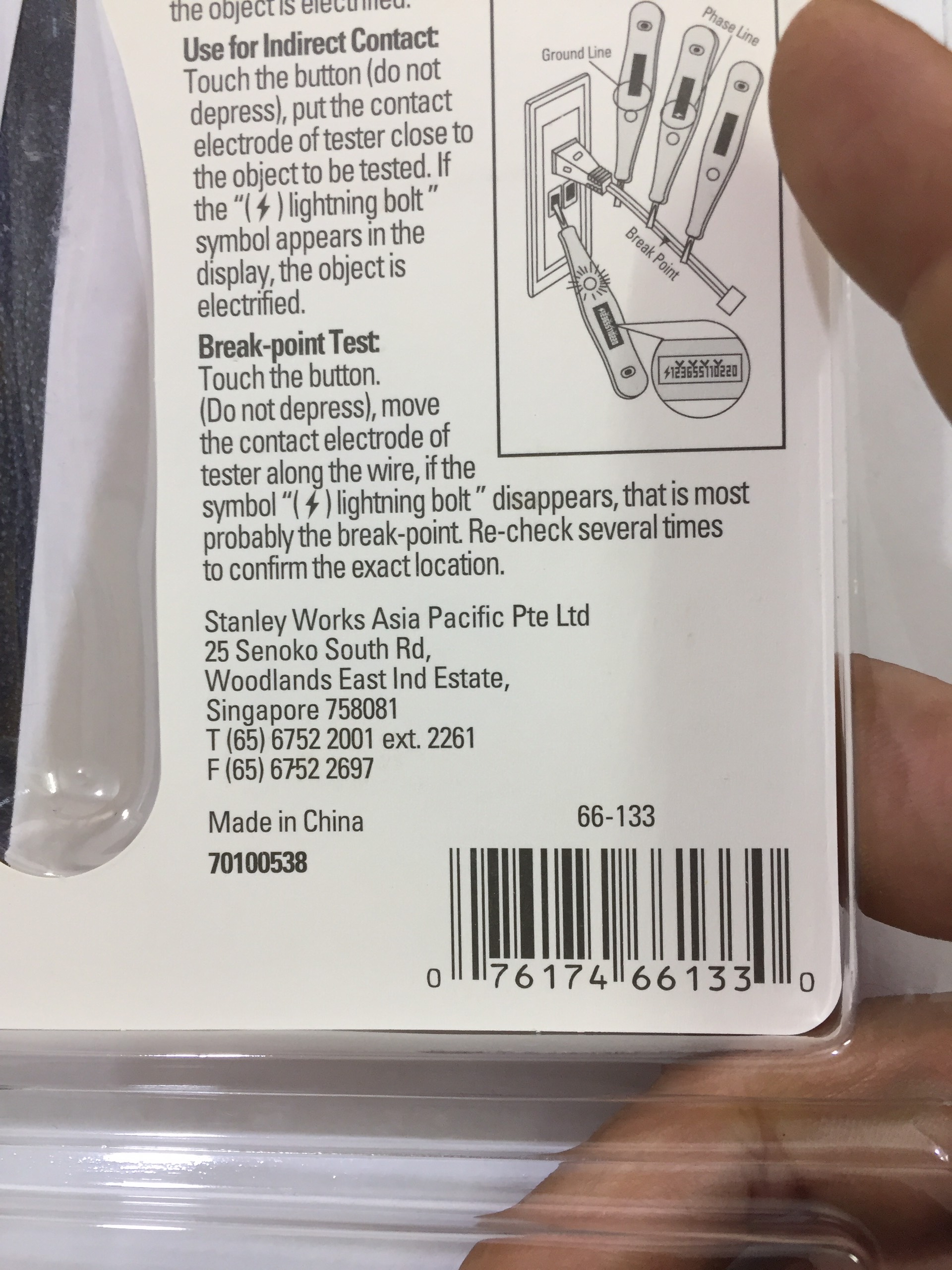 Hình ảnh 9 của mặt hàng Bút thử điện điện tử 135mm Stanley 66-133