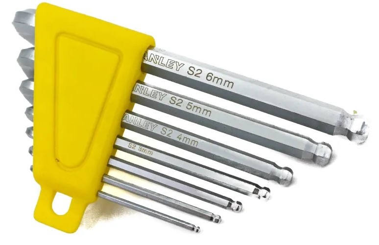 Hình ảnh 5 của mặt hàng Lục giác đầu bi hệ mét (bộ 7pc) Stanley STMT94551-8