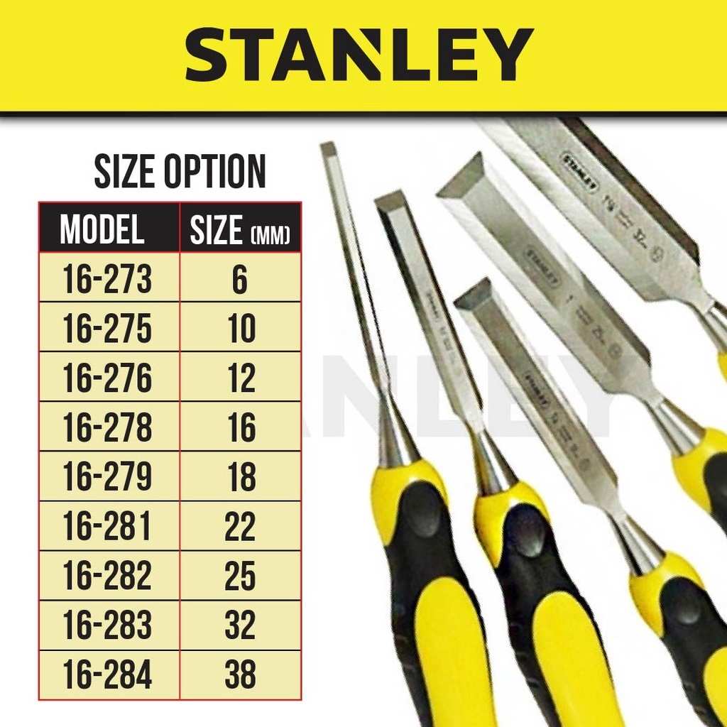 Hình ảnh 1 của mặt hàng Đục gỗ cầm tay 12mm Stanley 16-276