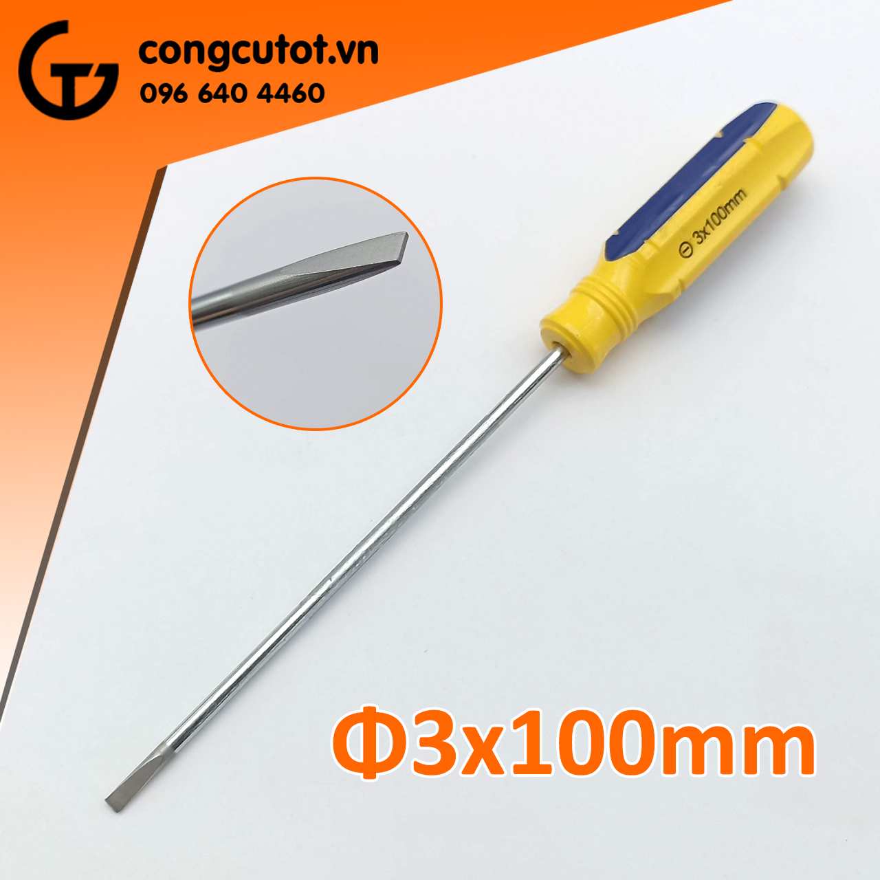 Hình ảnh 1 của mặt hàng Tô vít SỌC dẹp 3x100mm Century (-)