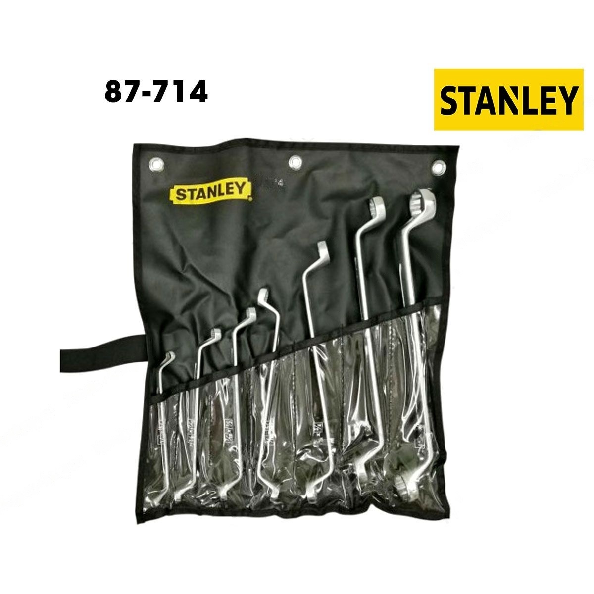 Hình ảnh 5 của mặt hàng Cờ lê 2 đầu vòng 75° INCH 7 chi tiết Stanley 87-714