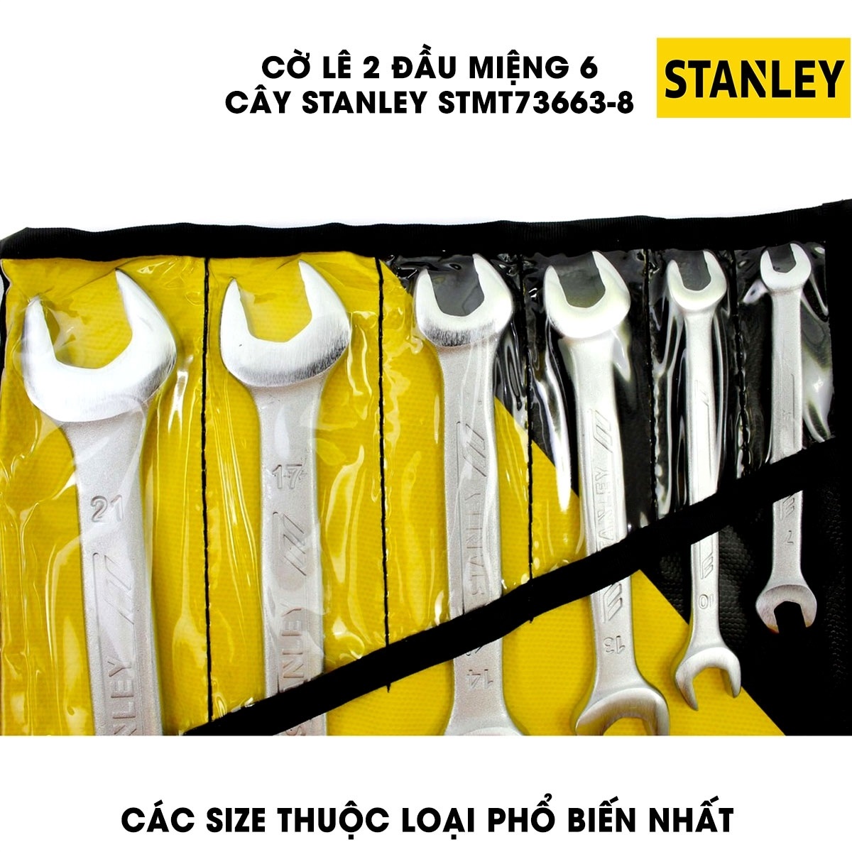 Hình ảnh 8 của mặt hàng Cờ lê vòng miệng bộ 6pc Stanley STMT73663-8