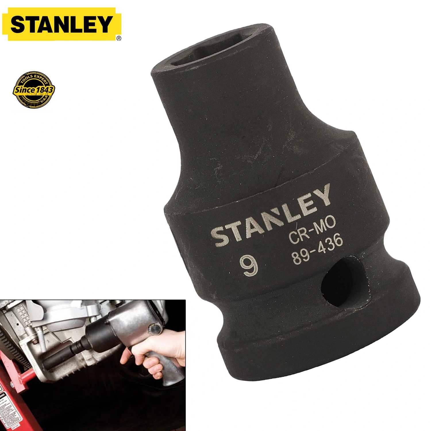 Hình ảnh 6 của mặt hàng Đầu tuýp 1/2" 9mm Stanley STMT89436-8B