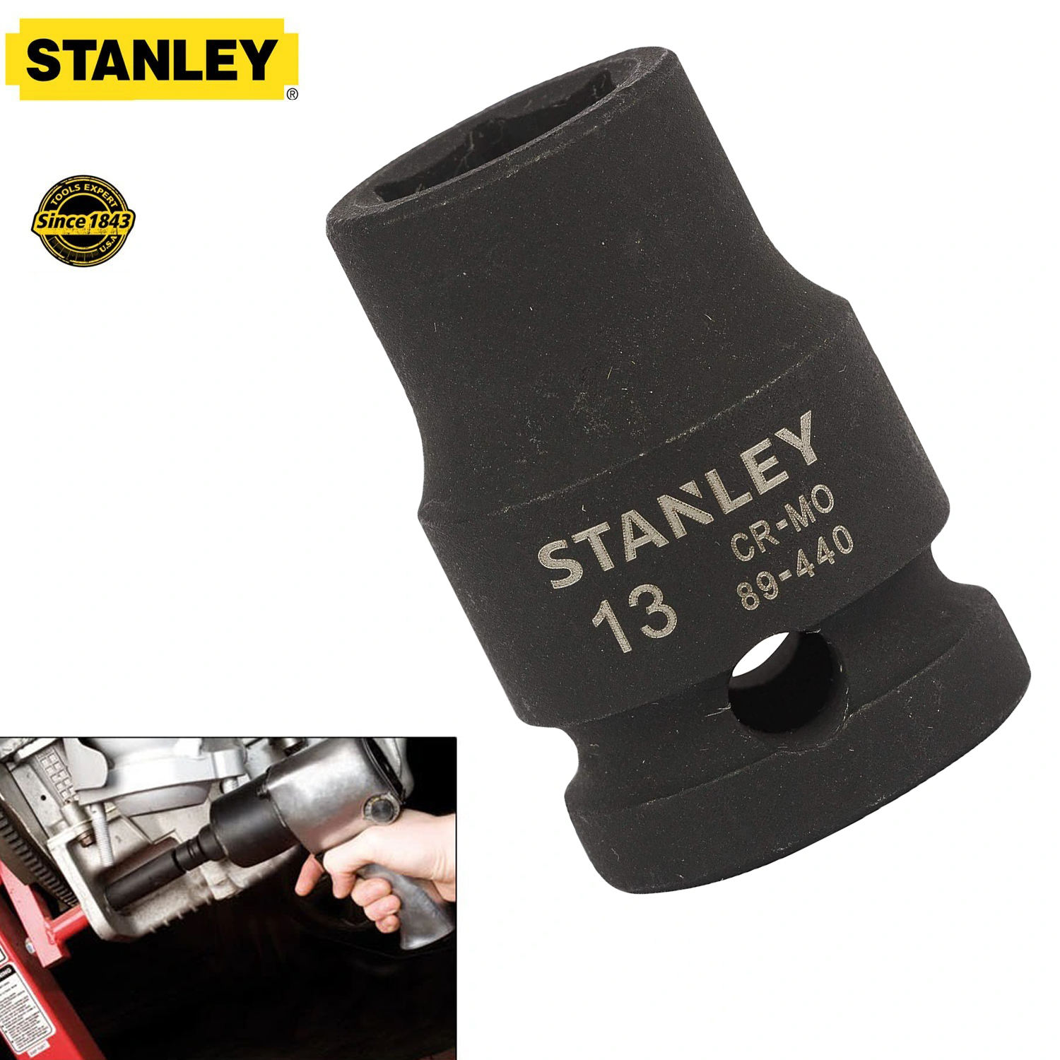 Hình ảnh 6 của mặt hàng Đầu tuýp 1/2" 13mm Stanley STMT89440-8B