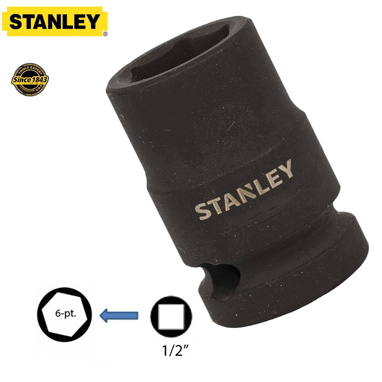 Hình ảnh 7 của mặt hàng Đầu tuýp 1/2" 14mm Stanley STMT89441-8B