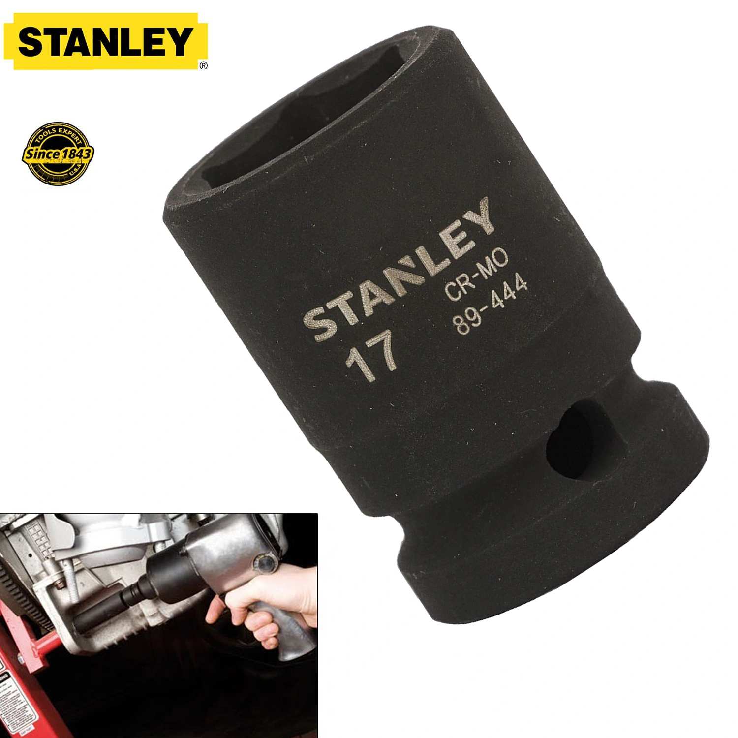 Hình ảnh 6 của mặt hàng Đầu tuýp 1/2" 17mm Stanley STMT89444-8B