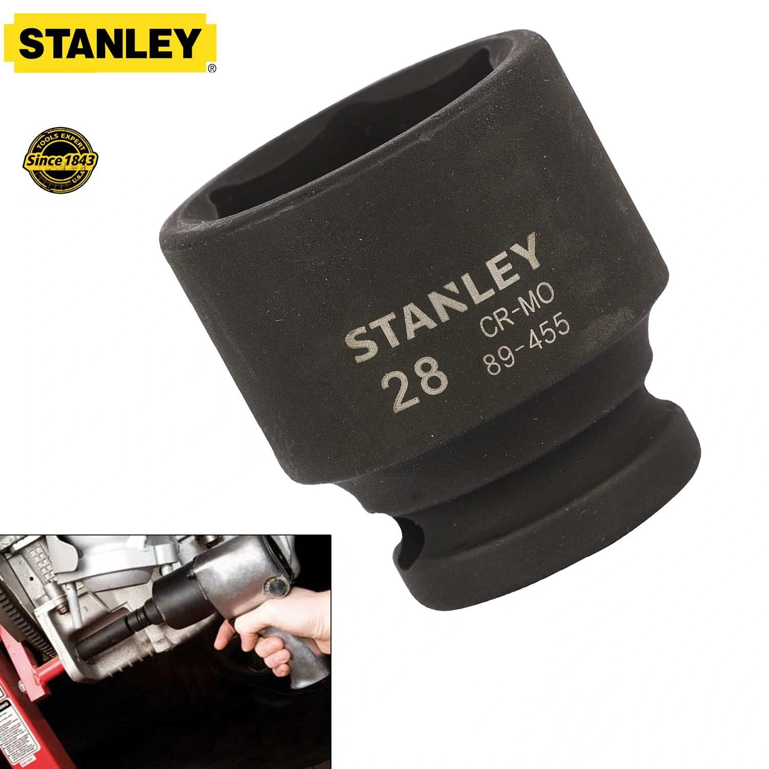 Hình ảnh 6 của mặt hàng Đầu tuýp 1/2" 28mm Stanley STMT89455-8B