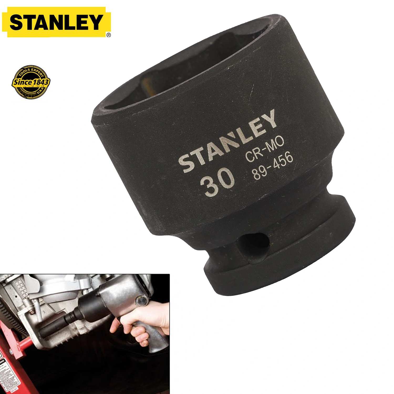 Hình ảnh 6 của mặt hàng Đầu tuýp 1/2" 30mm Stanley STMT89456-8B