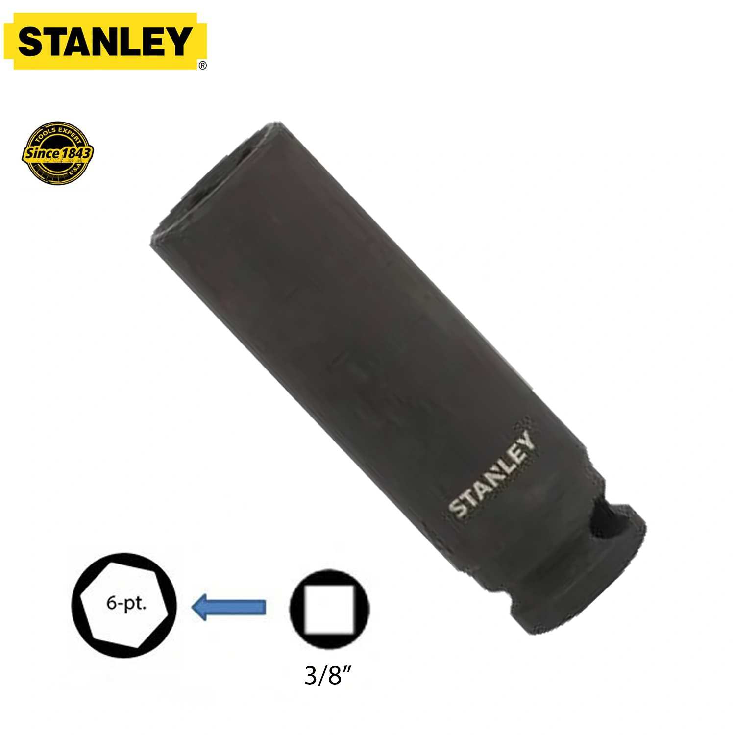 Hình ảnh 3 của mặt hàng Đầu tuýp 3/8" deep 13mm Stanley STMT73449-8B