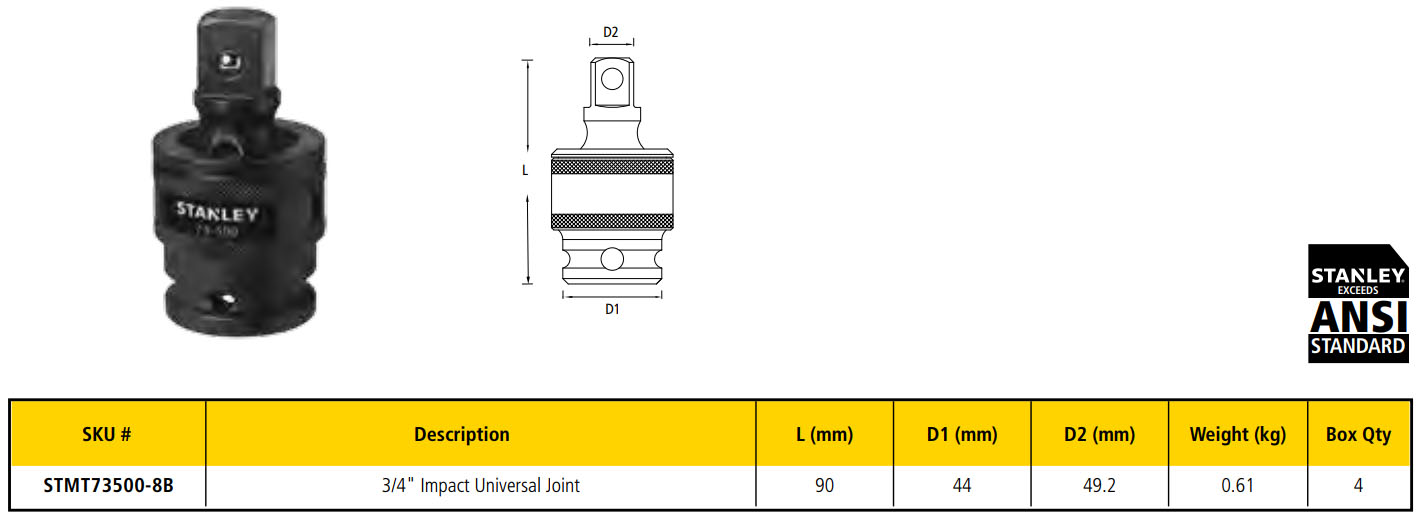 Hình ảnh 2 của mặt hàng Cần siết lắc léo 3/4" Stanley STMT73500-8B