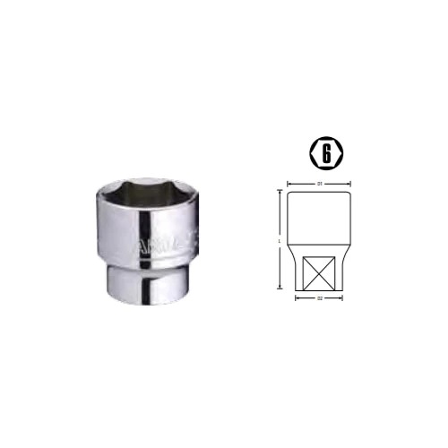 Hình ảnh 3 của mặt hàng Đầu tuýp 1/2" 8mm, 6pt Stanley STMT72933-8B