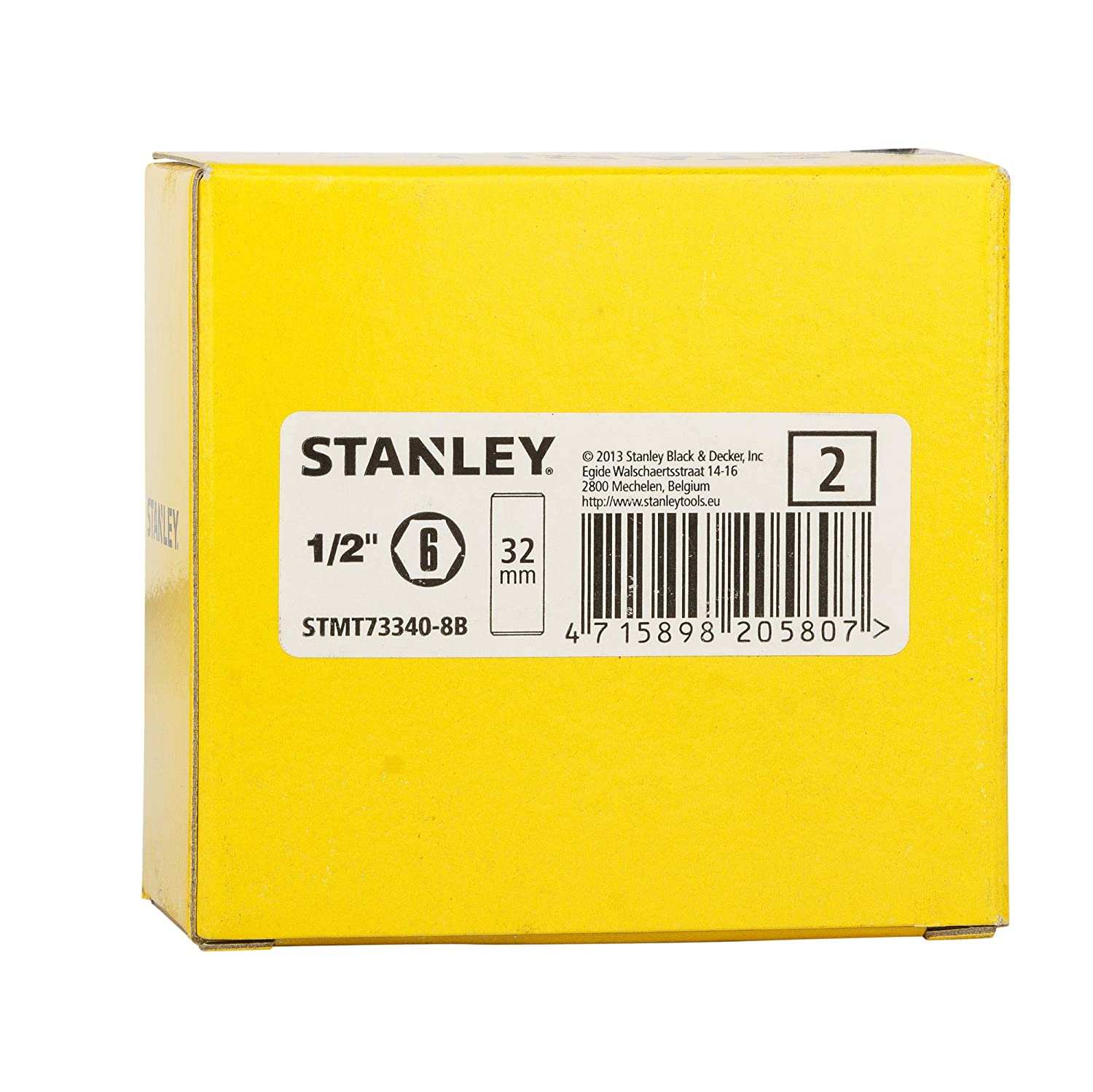 Hình ảnh 8 của mặt hàng Đầu tuýp 1/2" 6PT deep 32mm Stanley STMT73340-8B