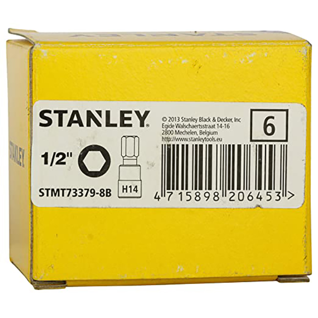 Hình ảnh 7 của mặt hàng Đầu tuýp 1/2" lục giác 14mm Stanley STMT73379-8B