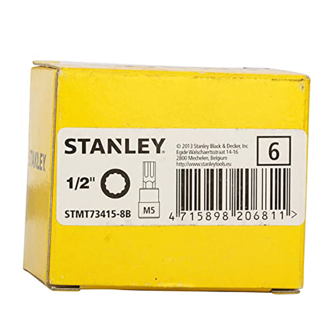 Hình ảnh 7 của mặt hàng Đầu tuýp 1/2'' XZN BIT SOCKET M-5 Stanley STMT73415- 8B