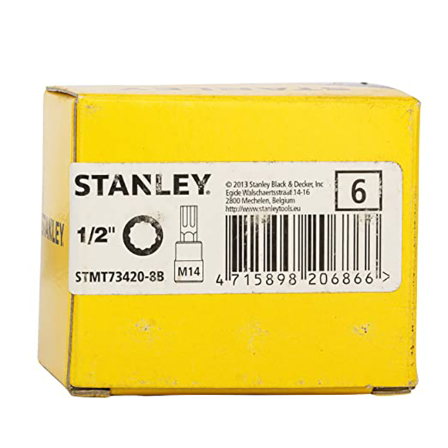 Hình ảnh 8 của mặt hàng Đầu tuýp 1/2'' XZN BIT SOCKET M-14 Stanley STMT73420- 8B