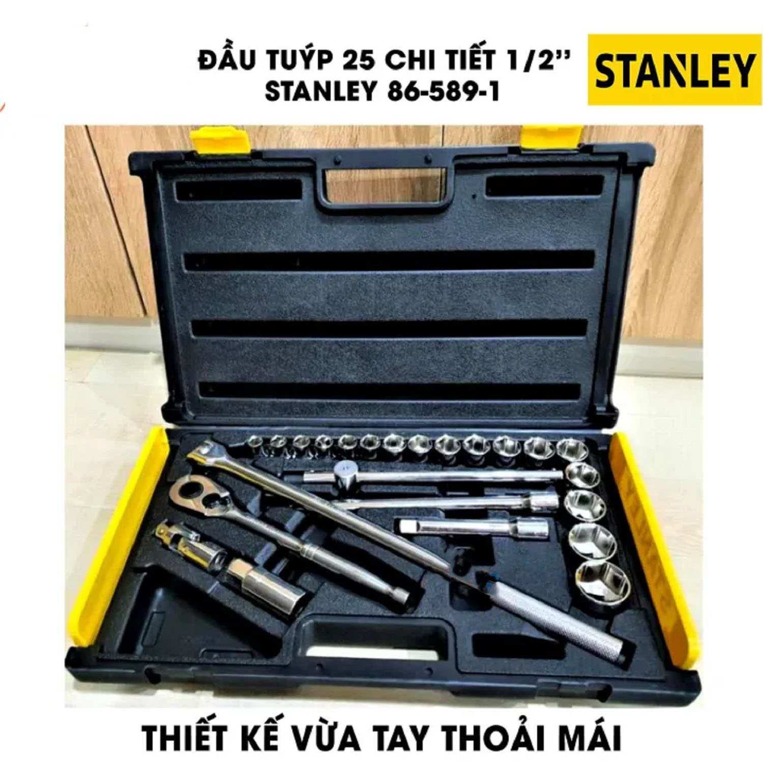 Hình ảnh 3 của mặt hàng Đầu tuýp bộ khẩu Stanley 86-589-1