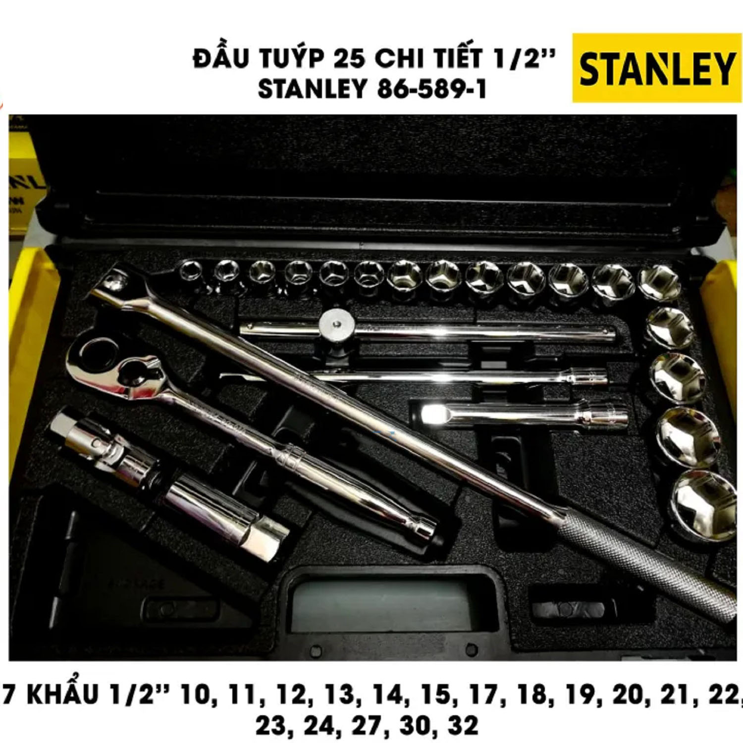 Hình ảnh 4 của mặt hàng Đầu tuýp bộ khẩu Stanley 86-589-1