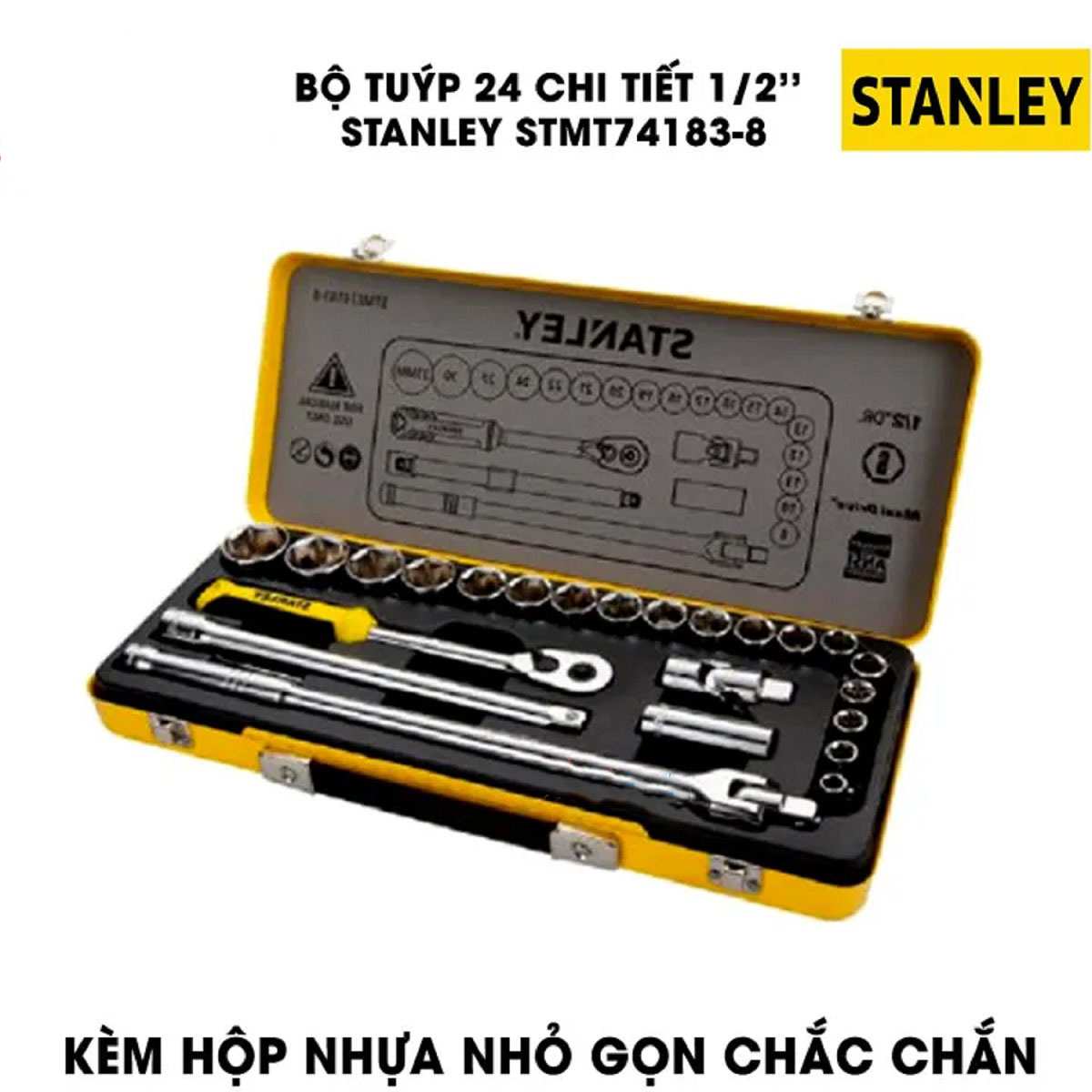 Hình ảnh 6 của mặt hàng Đầu tuýp 24pc (428x175x52mm) Stanley STMT74183-8