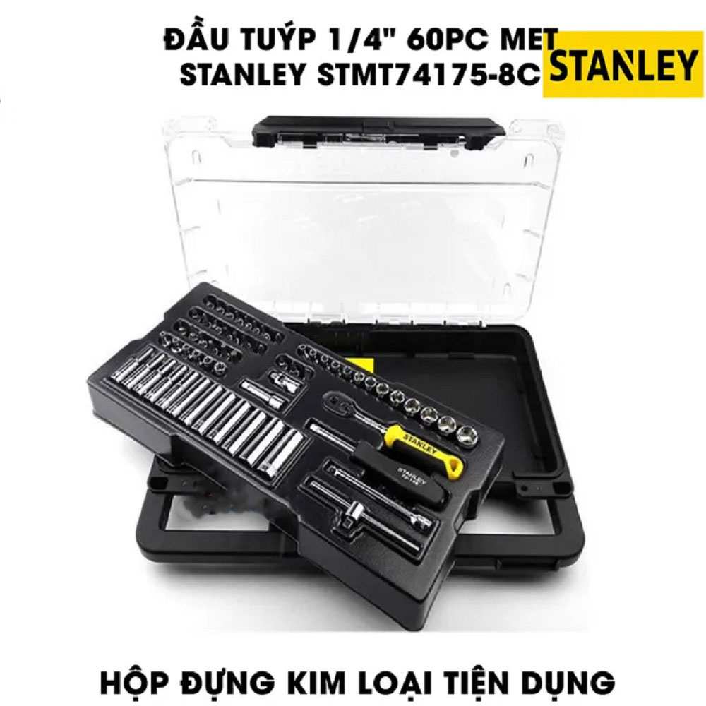 Hình ảnh 4 của mặt hàng Đầu tuýp 1/4" MET 60 chi tiết Stanley STMT74175-8C