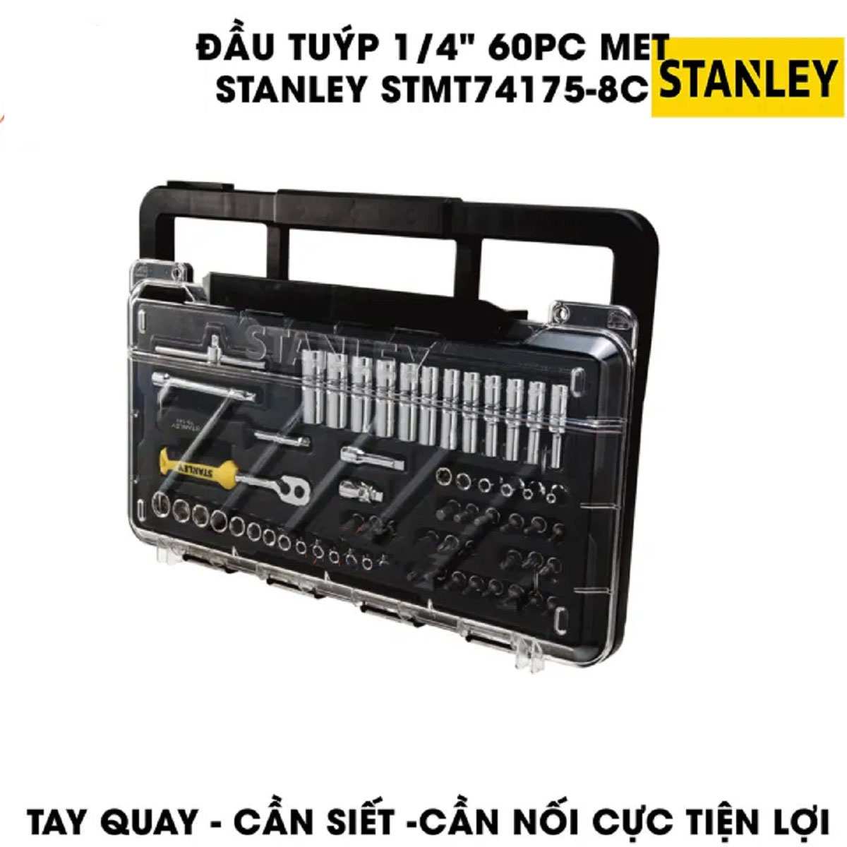 Hình ảnh 5 của mặt hàng Đầu tuýp 1/4" MET 60 chi tiết Stanley STMT74175-8C