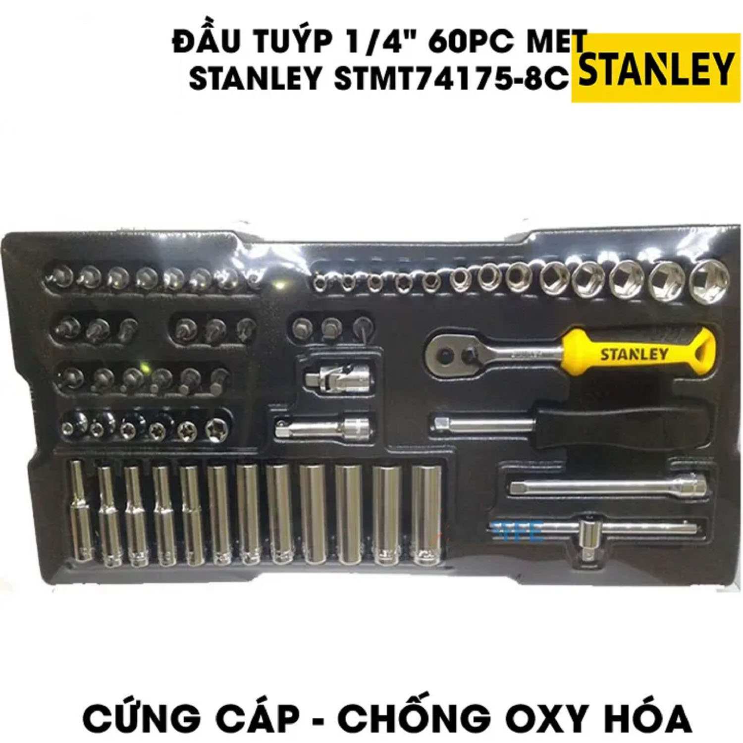 Hình ảnh 7 của mặt hàng Đầu tuýp 1/4" MET 60 chi tiết Stanley STMT74175-8C